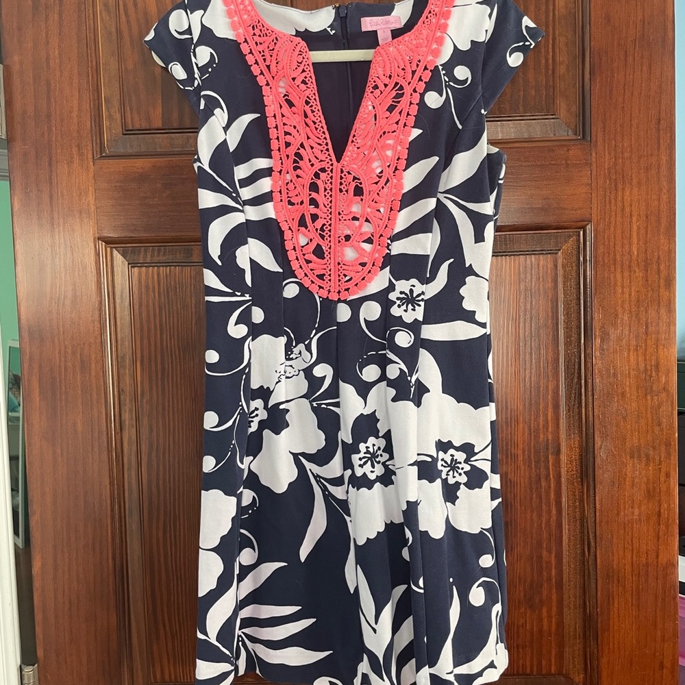 Lilly Pulitzer dress with beautiful embroidery
